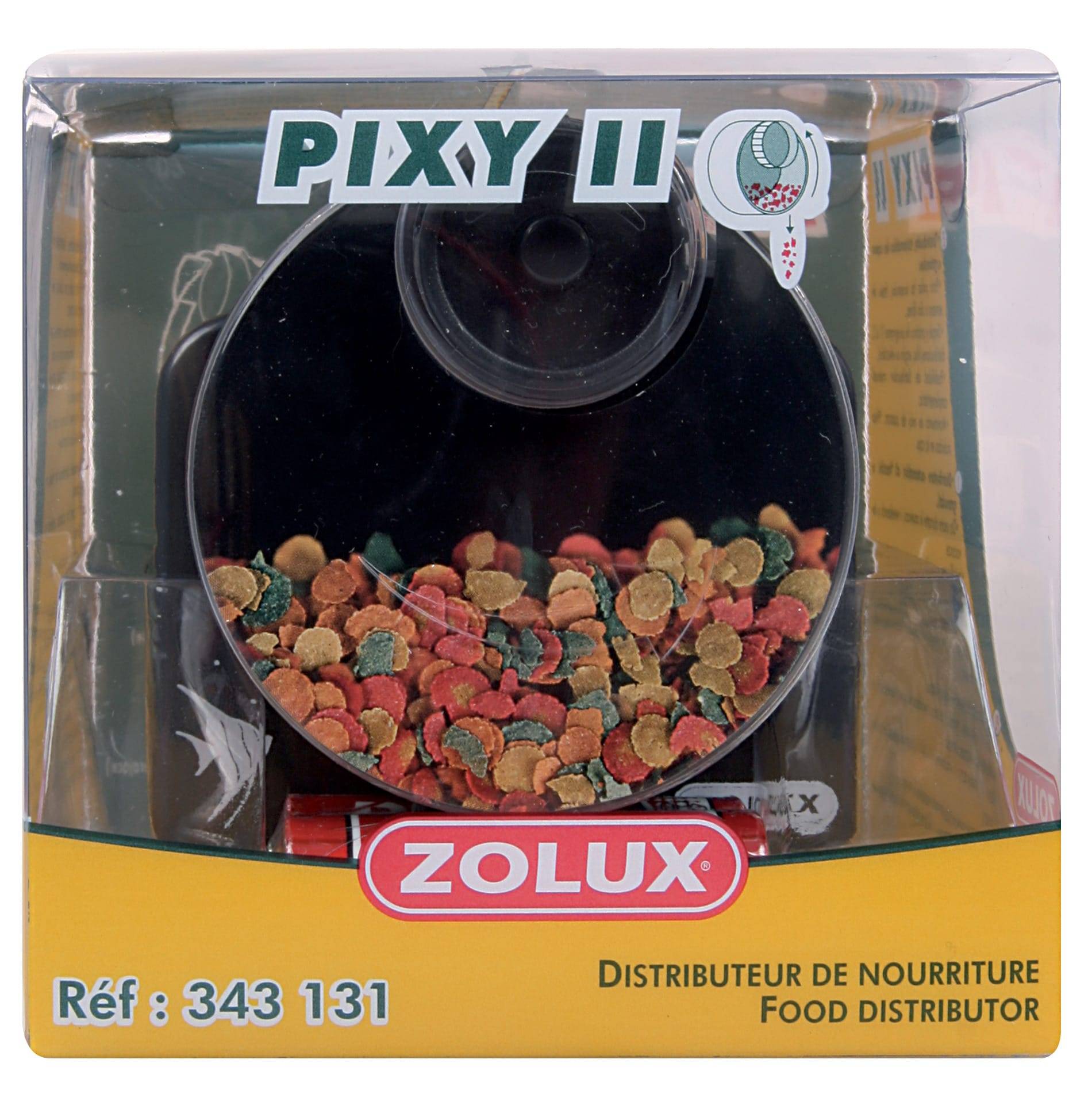 Zolux - Distributeur nourriture poisson plastique Pixy 2 – ZOLUX