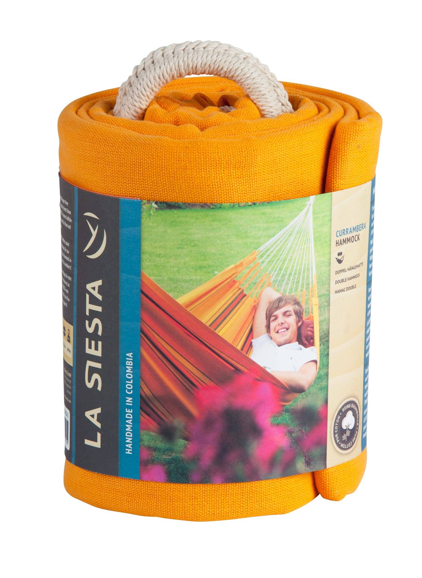 La Siesta - Hamac classique double en coton - Currambera Apricot - Imagen 2