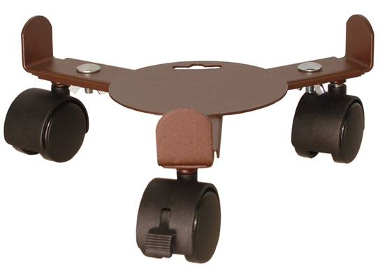 Louis Moulin - Roule plante extensible 3 roulettes fer vieilli - Image 1