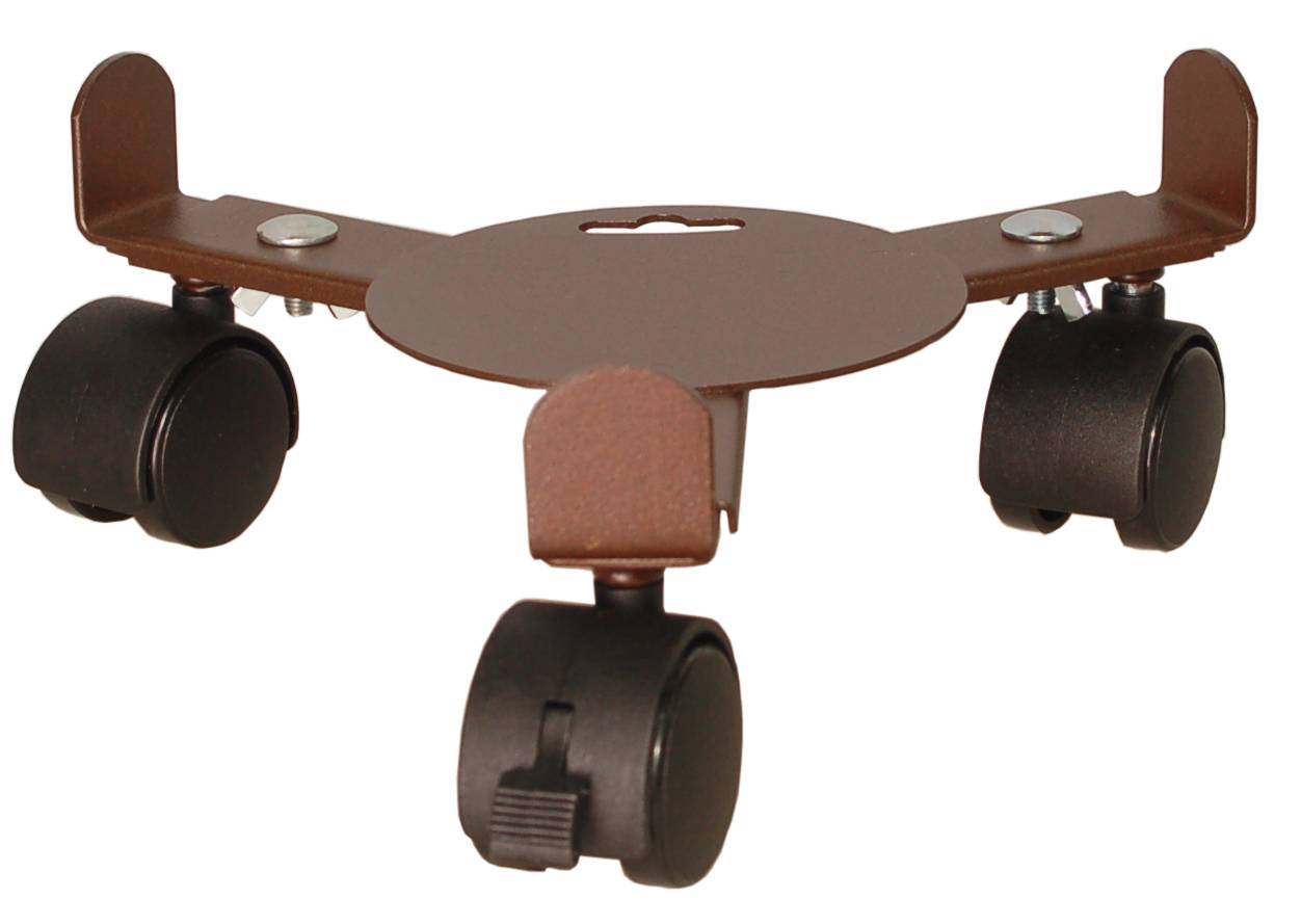 Louis Moulin - Roule plante extensible 3 roulettes fer vieilli - Image 1