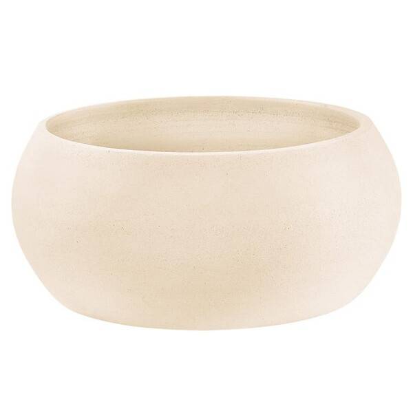 Vase boule terre cuite blanc - HAIRIE
