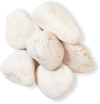 Minériale - Galet marbre Blanc-rose 50/100 - sac 25 kg