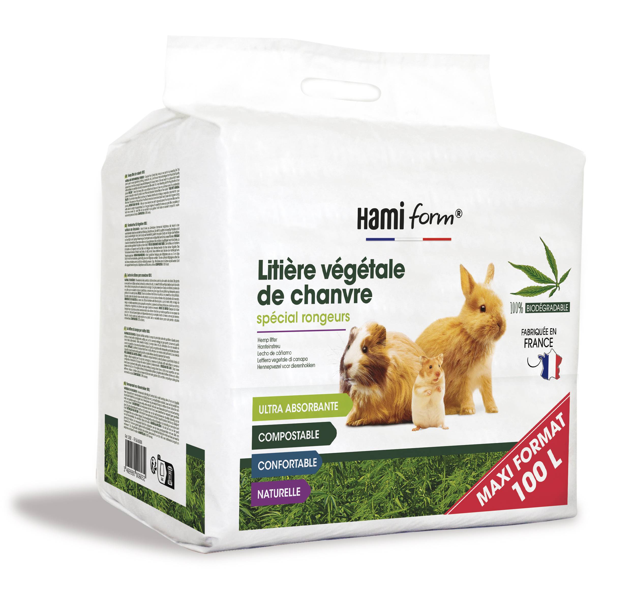 Hamiform - Litière pour rongeurs botte compacte 100 L - Hami Form