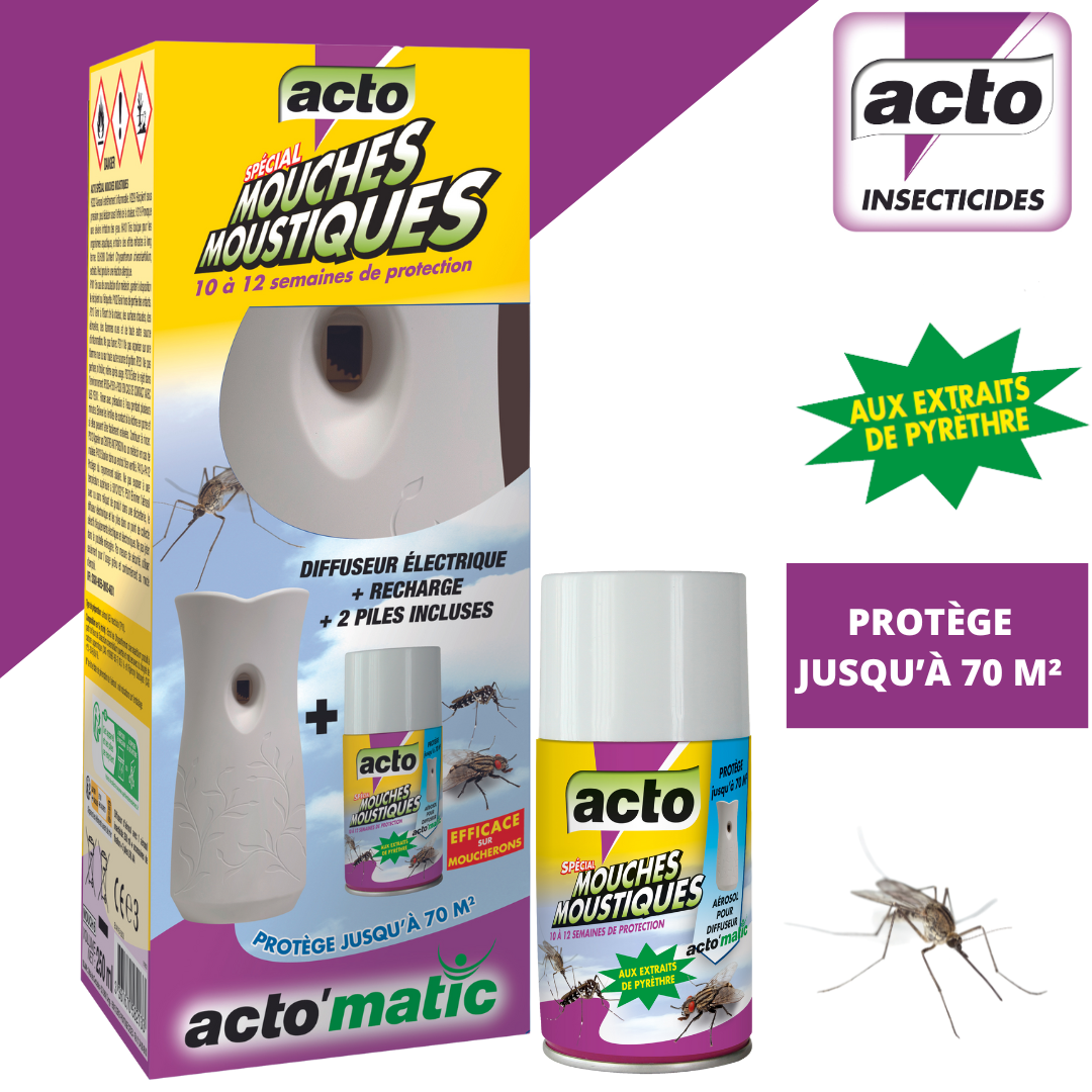 Diffuseur électronique Mouches et Moustiques - ACTO'matic