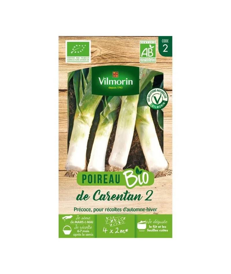 Vilmorin - Poireau de Carentan 2 Bio série 2 sachet graines 3 g - Vilmorin - Image 2