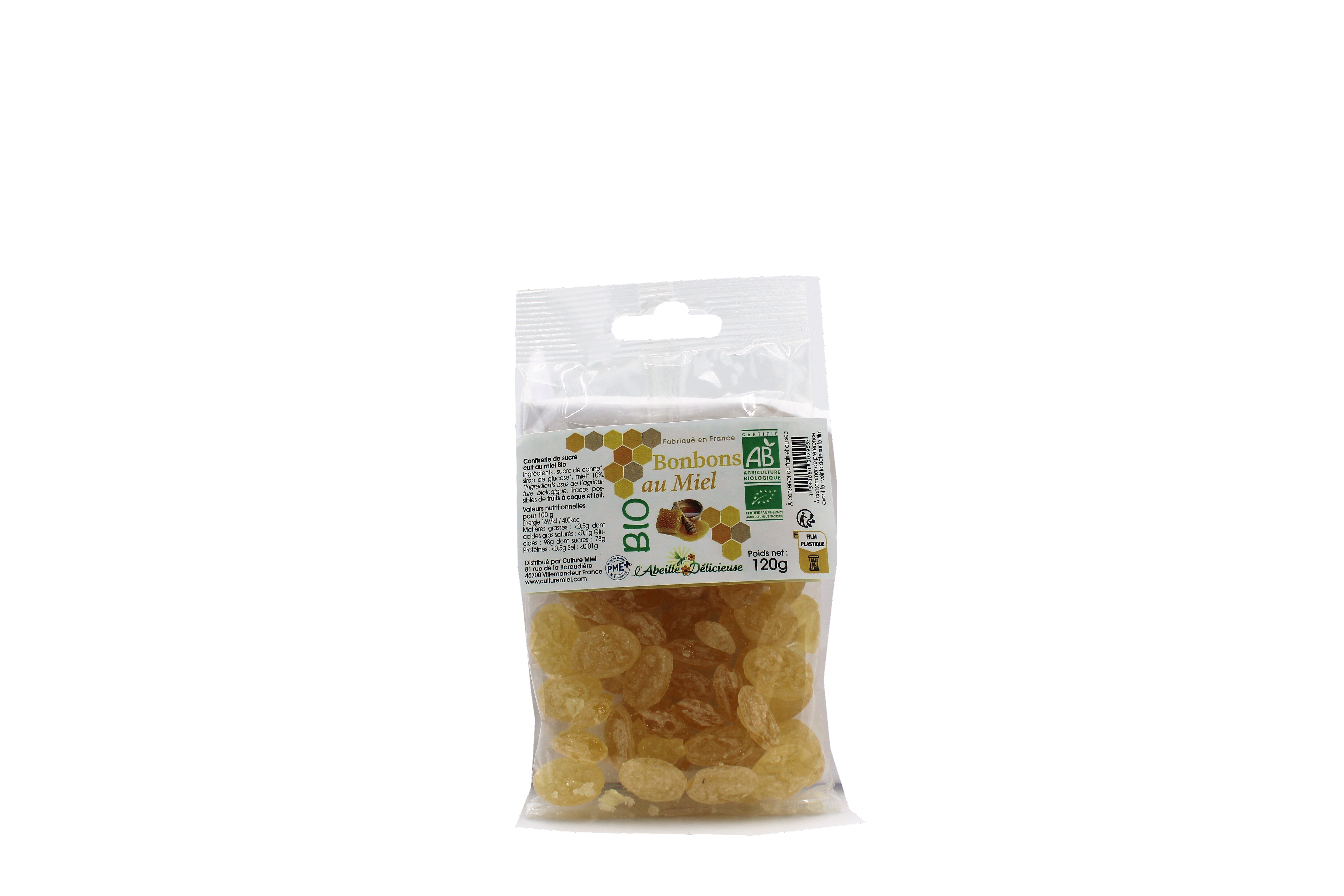 L'Abeille Délicieuse - Caramelos de abeja miel orgánica 120 g - L'Abeille Délicieuse - Imagen 3