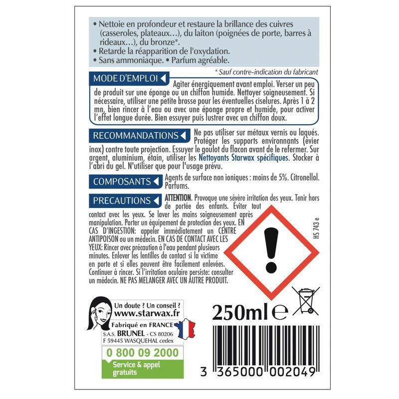 Starwax - Nettoyant Cuivre Laiton Bronze - STARWAX - Image 4