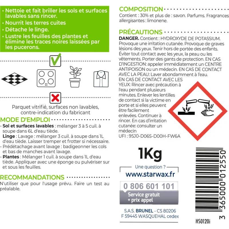 Starwax - SAVON NOIR MOU 1KG - Image 3