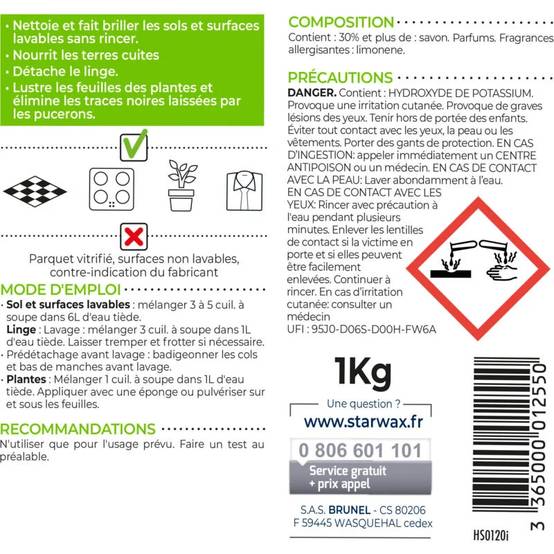 Starwax - SAVON NOIR MOU 1KG - Image 5