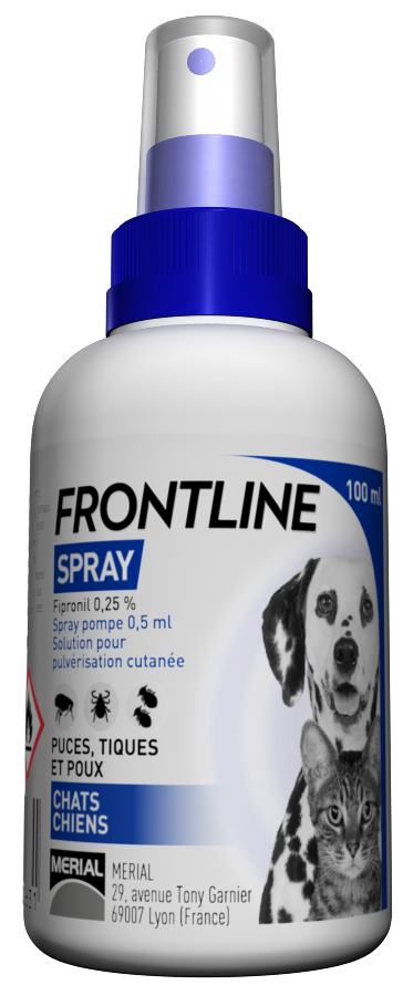 Frontline - Spray puces, tiques et poux - 100 ml