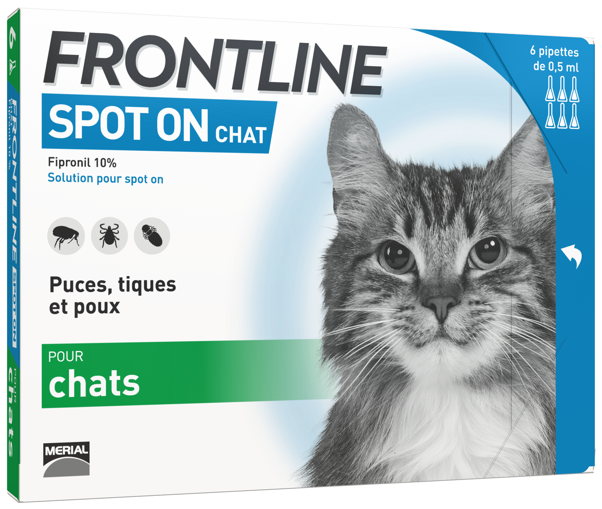 Frontline - Pipette antiparasitaire chat FRONTLINE - Imagen 2