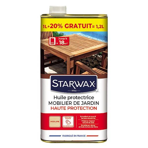 Starwax - Huile protectrice teck et bois exotique - STARWAX - Imagen 1