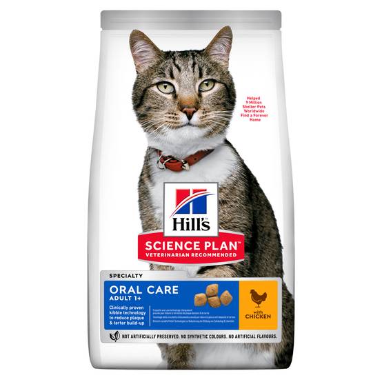 Science plan - Croquettes pour Chat Adulte Oral Care Poulet 1,5kg - Science Plan Hill's - Image 4