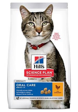 Science plan - Croquettes pour Chat Adulte Oral Care Poulet 1,5kg - Science Plan Hill's - Image 1