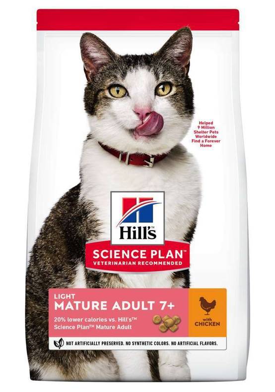Science plan - Chat Mature Adult 7+ Light Poulet 1,5kg