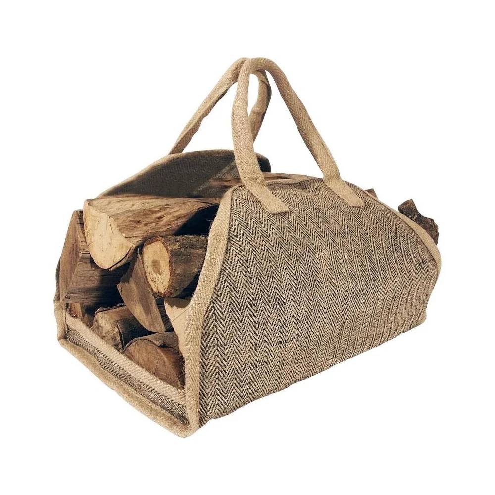Aubry Gaspard - Sac à Bûches Toile de Jute - AUBRY GASPARD - Imagen 1