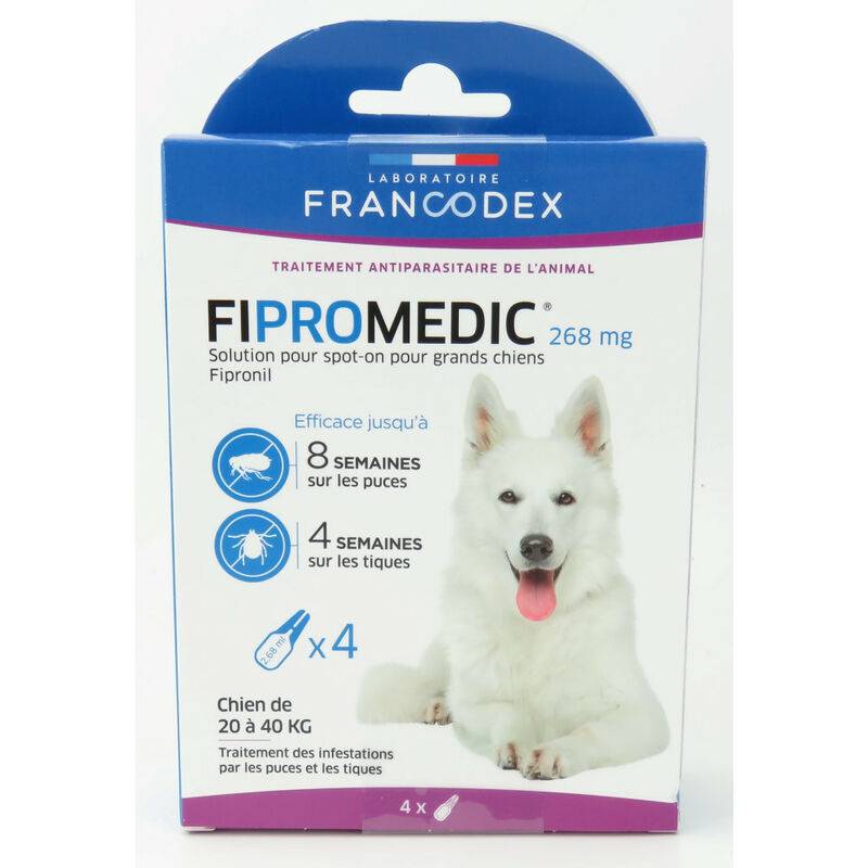 Francodex - FIPROMEDIC 268 mg - Solution pour spot-on grand chien 20-40 kg x4 - Image 2