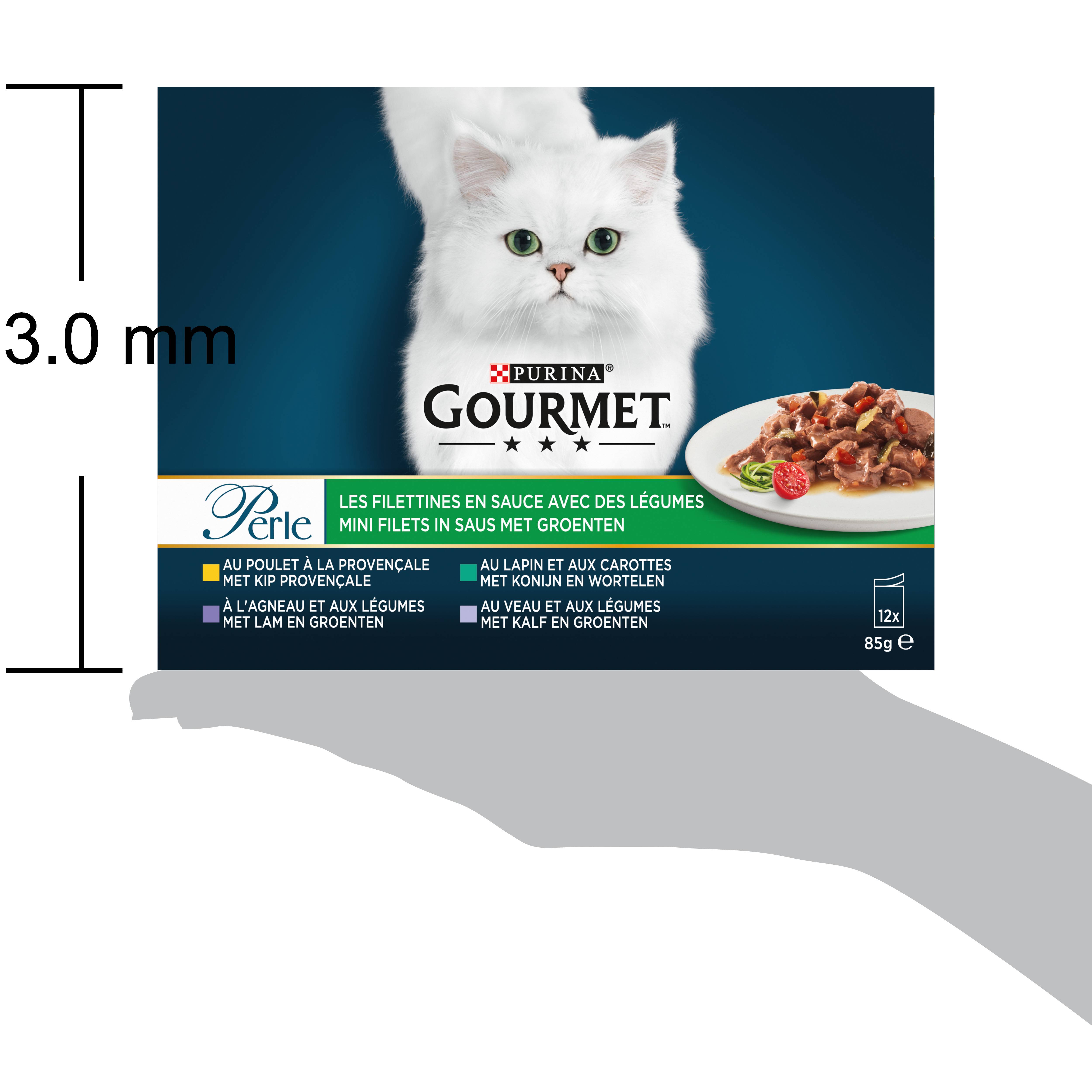 Purina Gourmet - Sachets chat Perle Les Filettines à l'agneau 12x85g - GOURMET - Image 5