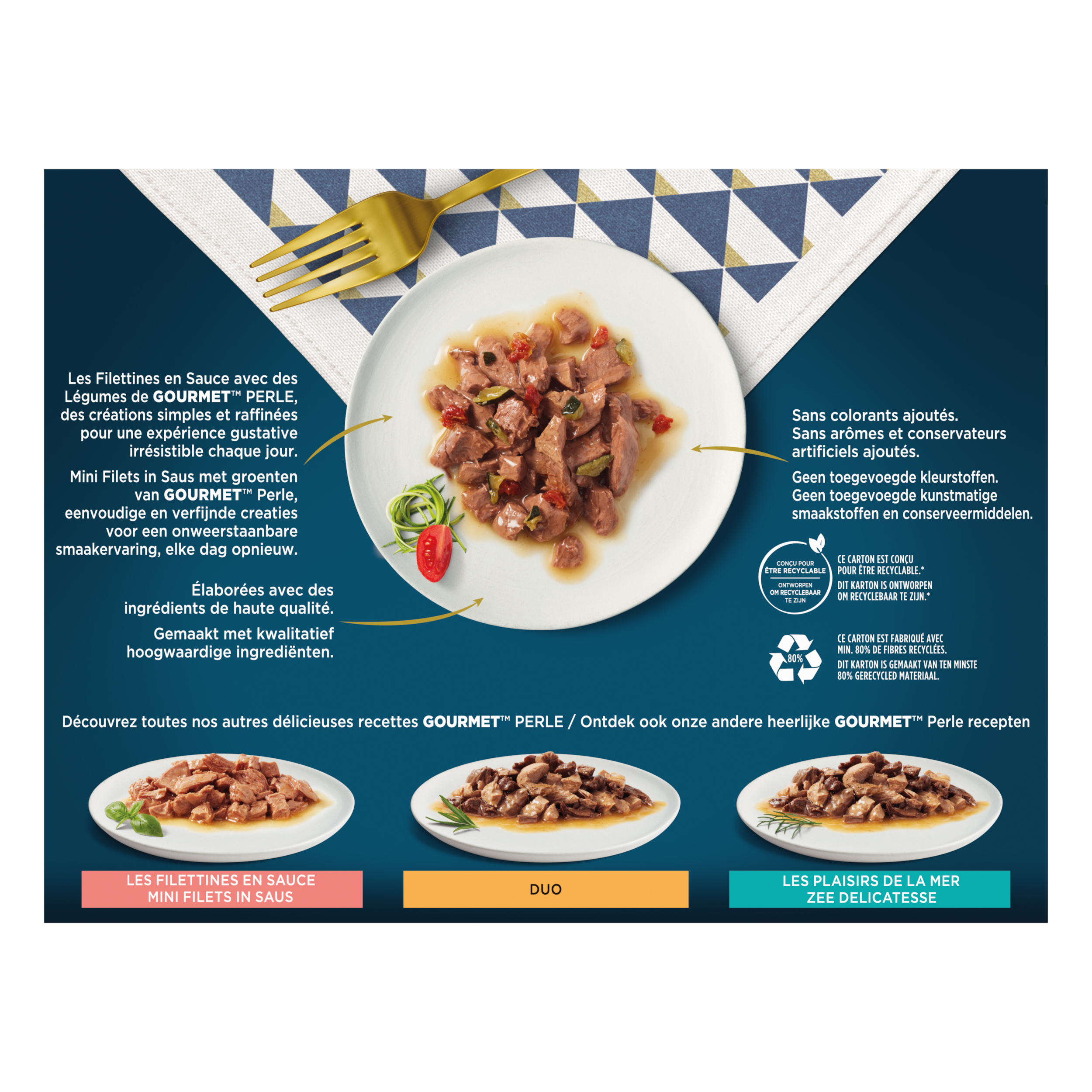 Purina Gourmet - Sachets chat Perle Les Filettines à l'agneau 12x85g - GOURMET - Image 3
