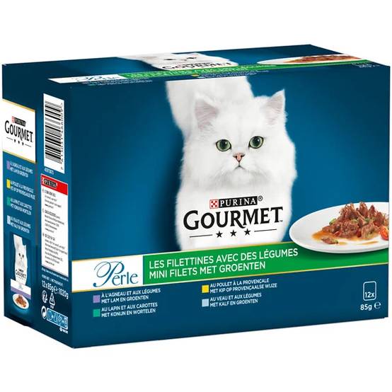 Purina Gourmet - Sachets chat Perle Les Filettines à l'agneau 12x85g - GOURMET - Image 8