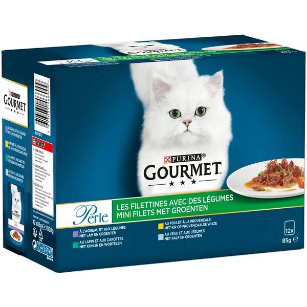 Purina Gourmet - Sachets chat Perle Les Filettines à l'agneau 12x85g - GOURMET - Image 8