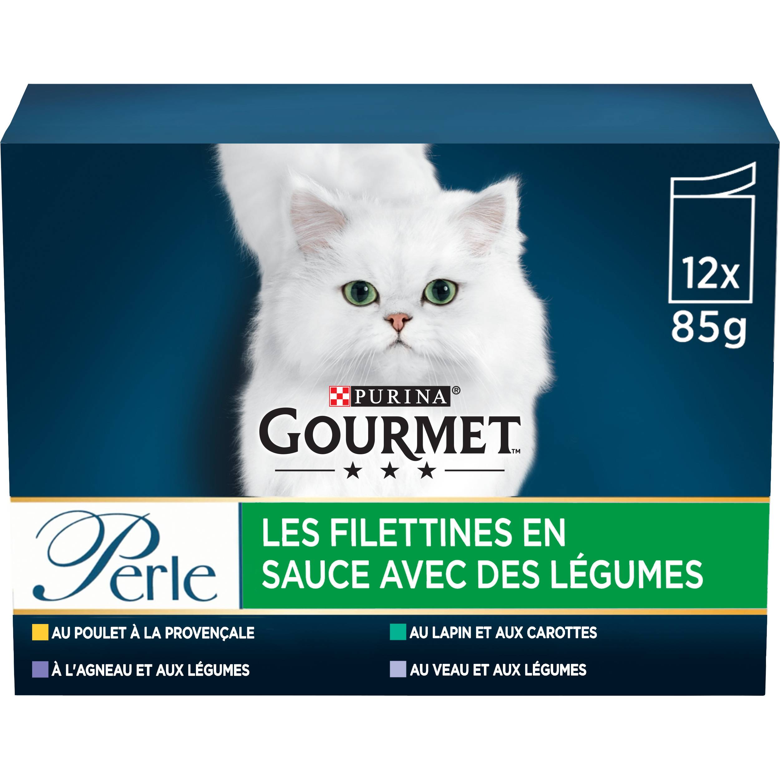 Purina Gourmet - Sachets chat Perle Les Filettines à l'agneau 12x85g - GOURMET - Image 9