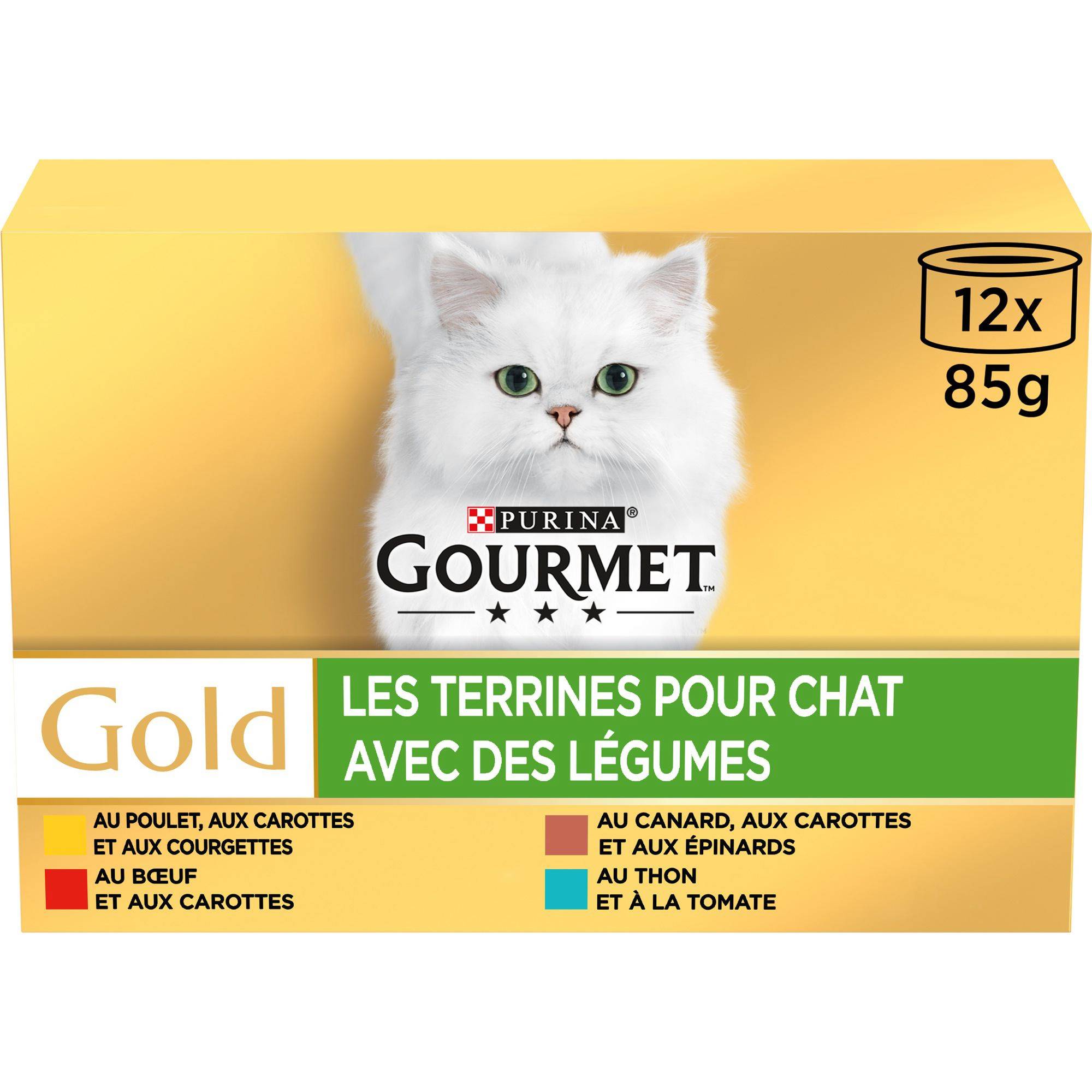 Purina Gourmet - Boîtes Terrines Aux Légumes Chat Adulte 12x85g - GOURMET GOLD - Image 7