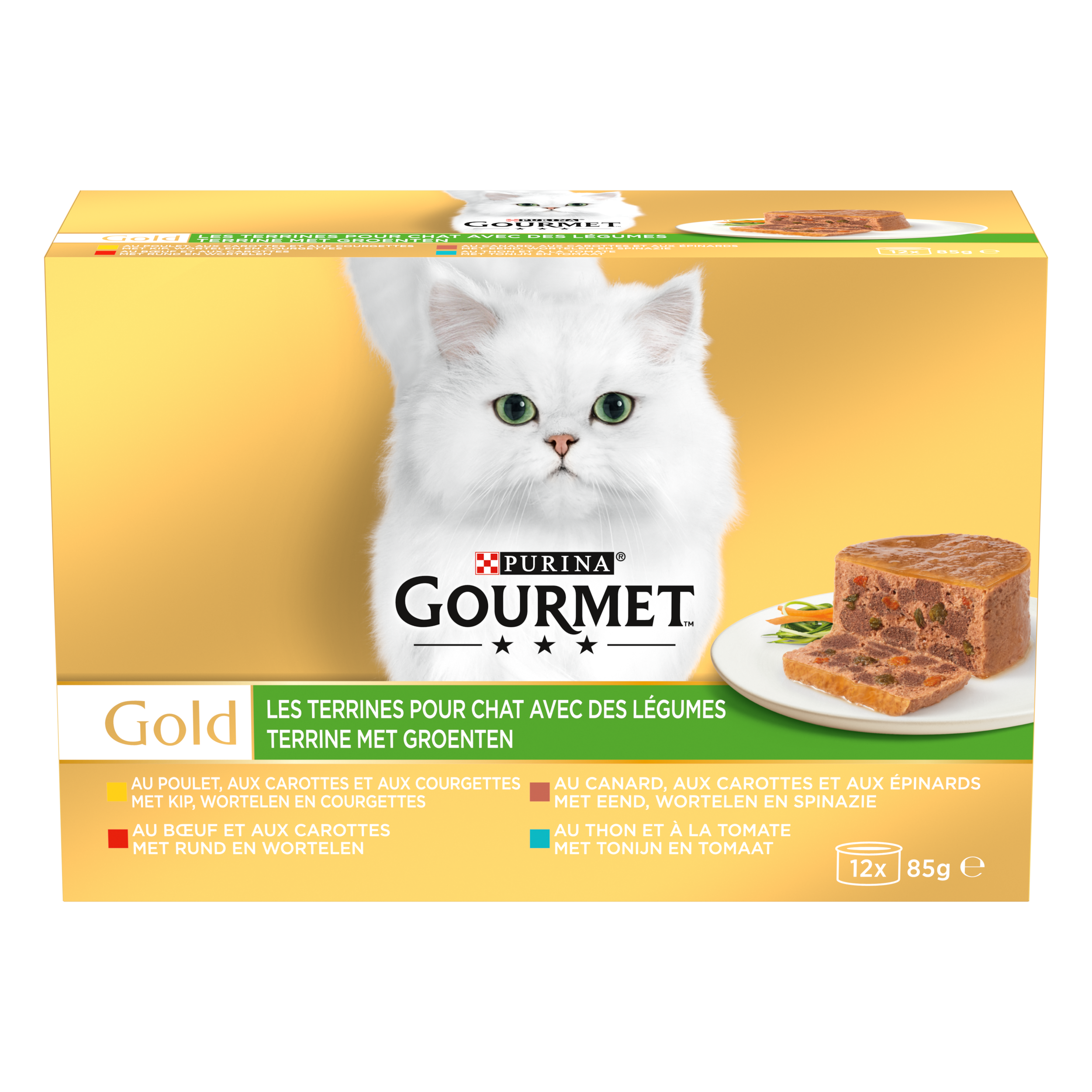 Purina Gourmet - Boîtes Terrines Aux Légumes Chat Adulte 12x85g - GOURMET GOLD - Image 9