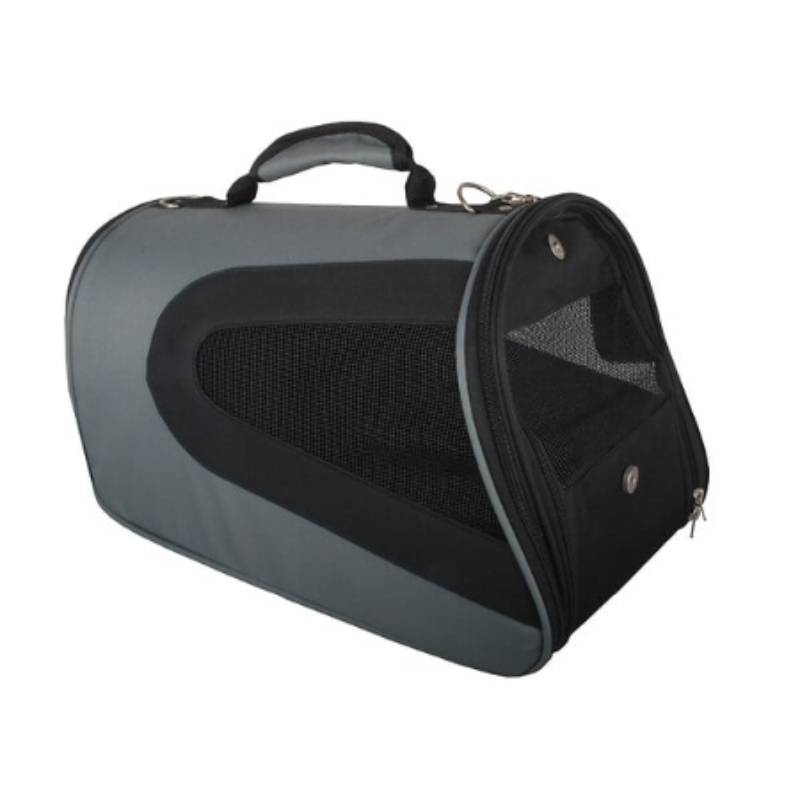 Sac de transport chien tissu noir 41,5x24x24 cm – DOGS FASH