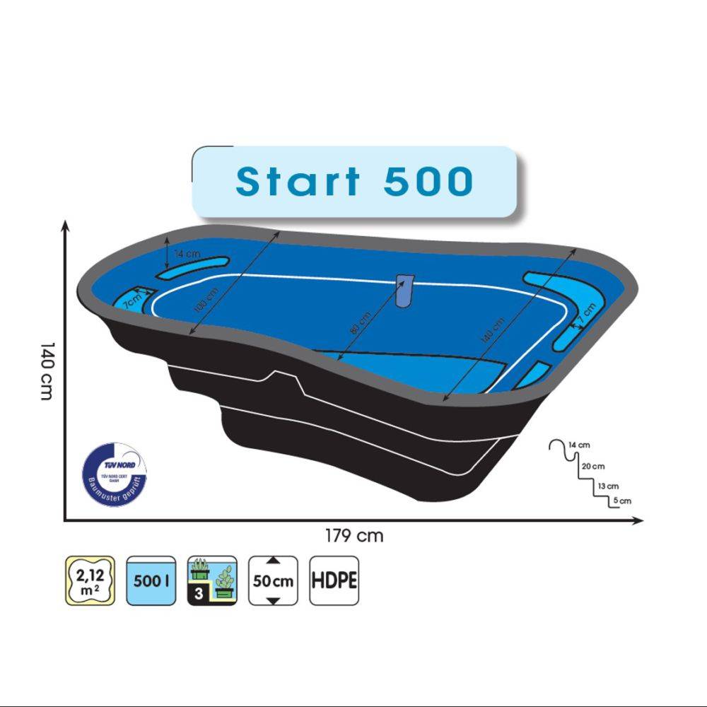 Ubbink - Bassin préformé Start 500 L - Ubbink - Imagen 4