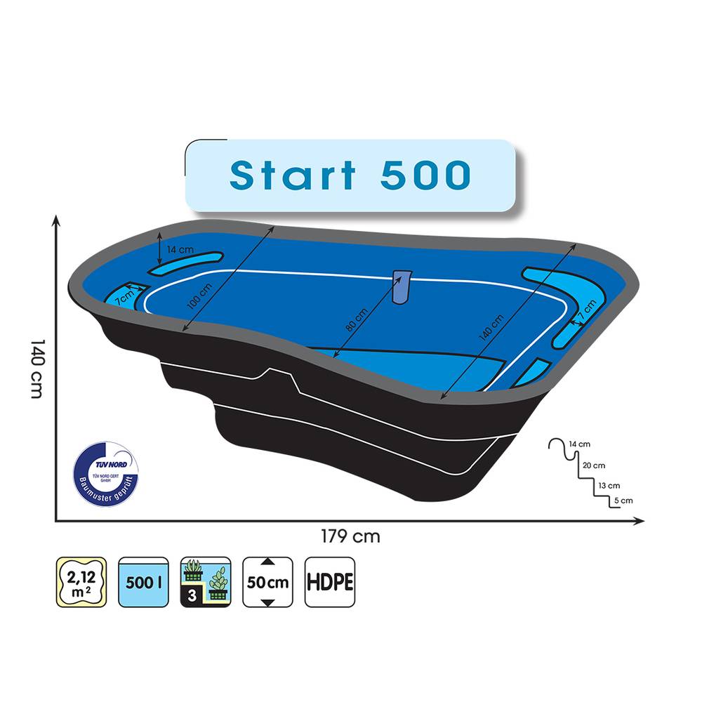 Ubbink - Bassin préformé Start 500 L - Ubbink - Imagen 9
