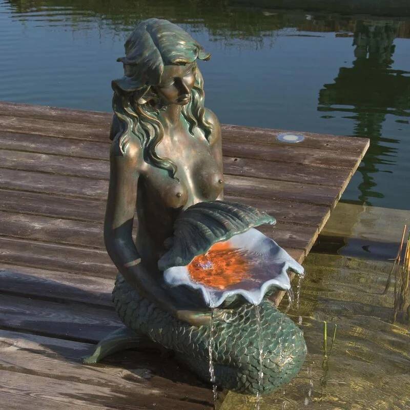 Ubbink - Fontaine Sirène Polyrésine Bronze - UBBINK - Imagen 8
