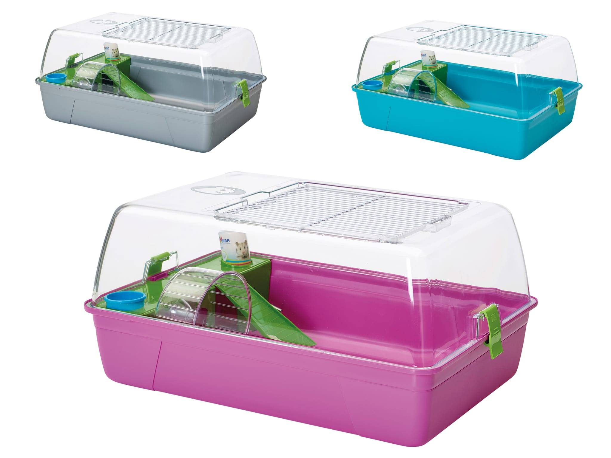 Cage pour hamster Rody bleu - L.55 x l.39 x H.26 cm - Image 1