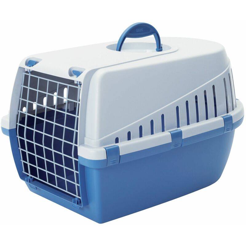 Jaula de transporte Trotter 1 plástico azul L.49 l.33 H.30 cm - Savic - Imagen 2