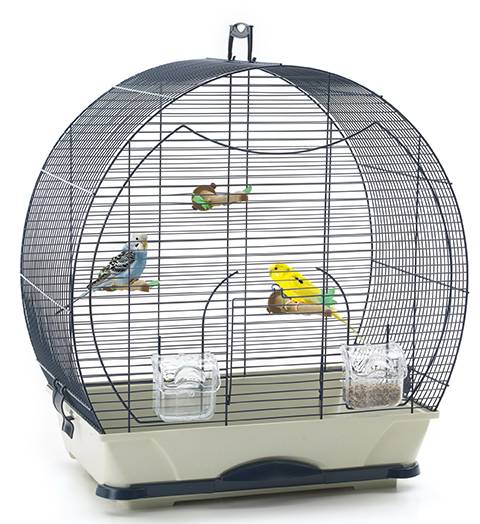 Savic - Cage Oiseaux Evelyne 40 Bleu Marine - L.52 x l.32,5 x H.55 cm