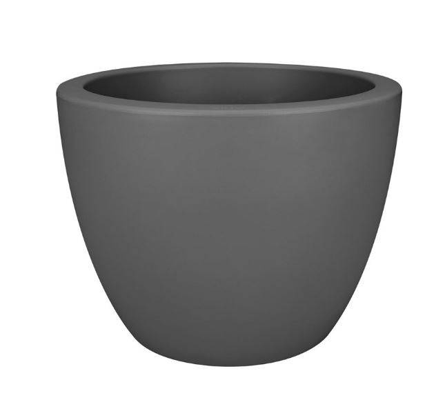 Elho - Pot Pure soft round Anthracite Ø 40 cm - Imagen 1