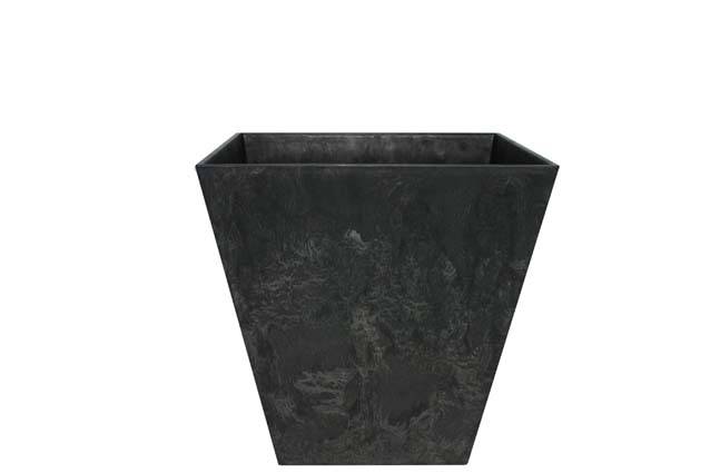 Artstone - Pot Ella carré noir Ø.30 - H.29 cm - Imagen 1