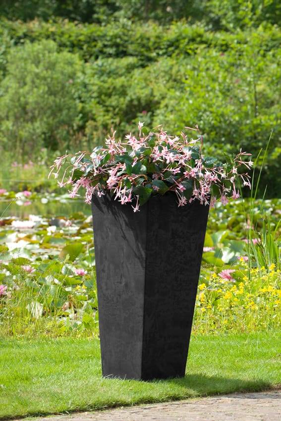 Artstone - Vase Ella noir Ø.26 - H.49 cm - Imagen 2