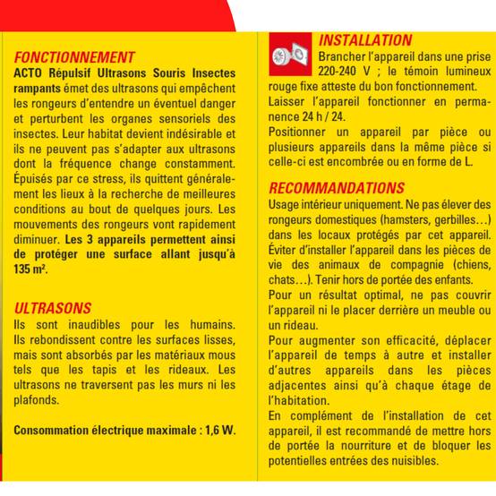 Retro - Répulsif ultrasons souris – Insectes rampants et araignées x3 - Image 3