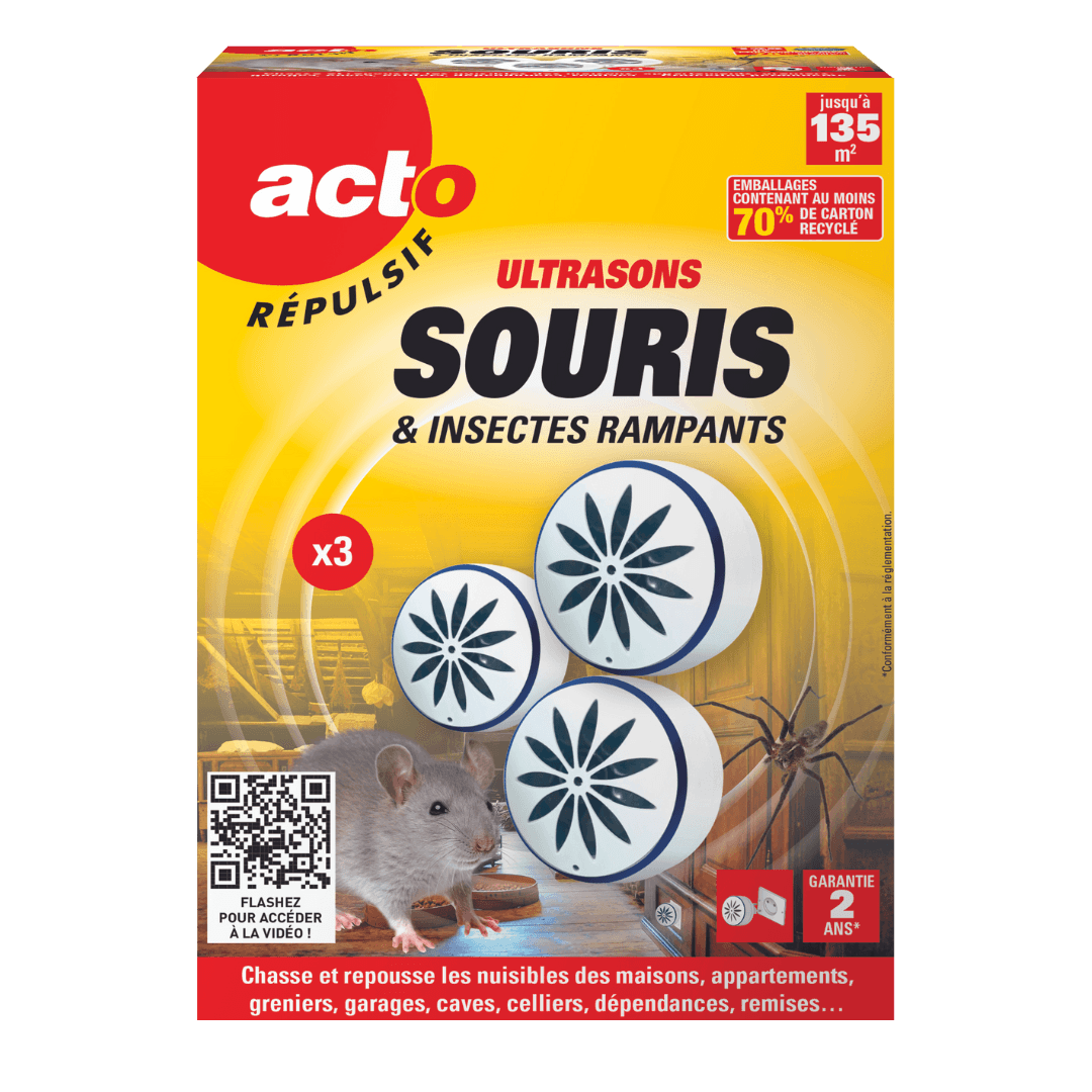 Retro - Répulsif ultrasons souris – Insectes rampants et araignées x3 - Image 7