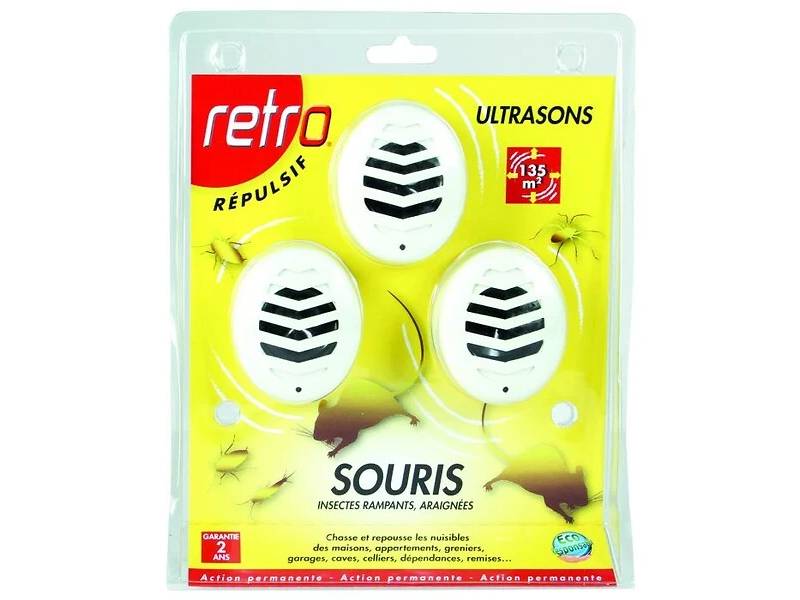 Retro - Répulsif ultrasons souris – Insectes rampants et araignées x3 - Image 9
