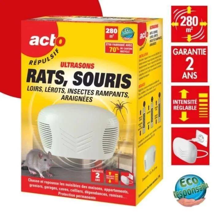 Répulsif ultrasons anti-rongeurs rouge H.24 cm L.7 cm - Acto - Imagen 11
