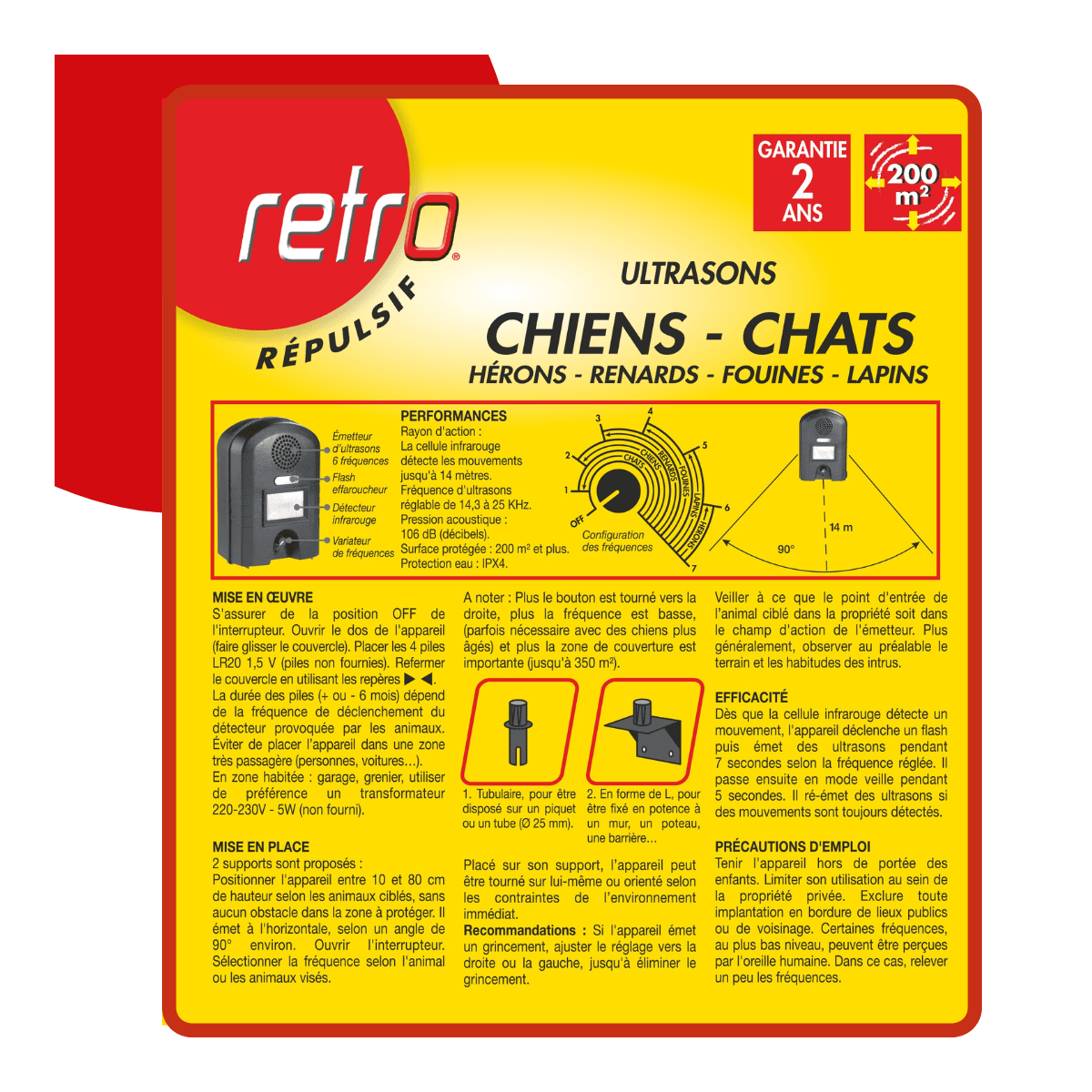 Appareil ultrasons chien et chat A piles - RETRO - Imagen 6