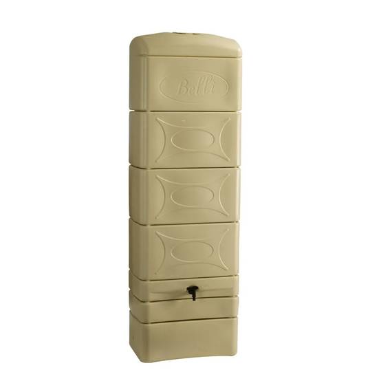 Belli - Récupérateur d'eau de pluie 300L mural robinet et collecteur inclus beige - BELLI - Image 3
