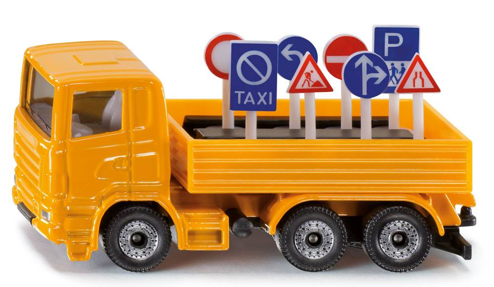Siku - Camion de signalisation L.9,7 x l.7,8 x H.3,9 cm