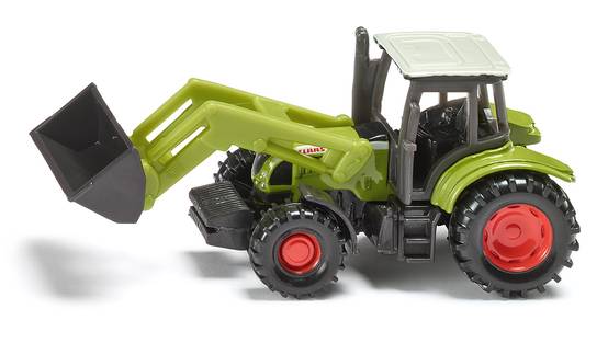 Tracteur Claas avec chargeur frontal L.9,5 x l.3,5 x H.4,5 cm