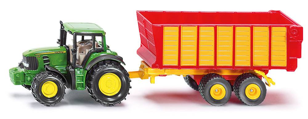 SIKU - Siku - Tracteur John Deere + remorque L.17,1 x l.3,7 x H.4,8 cm