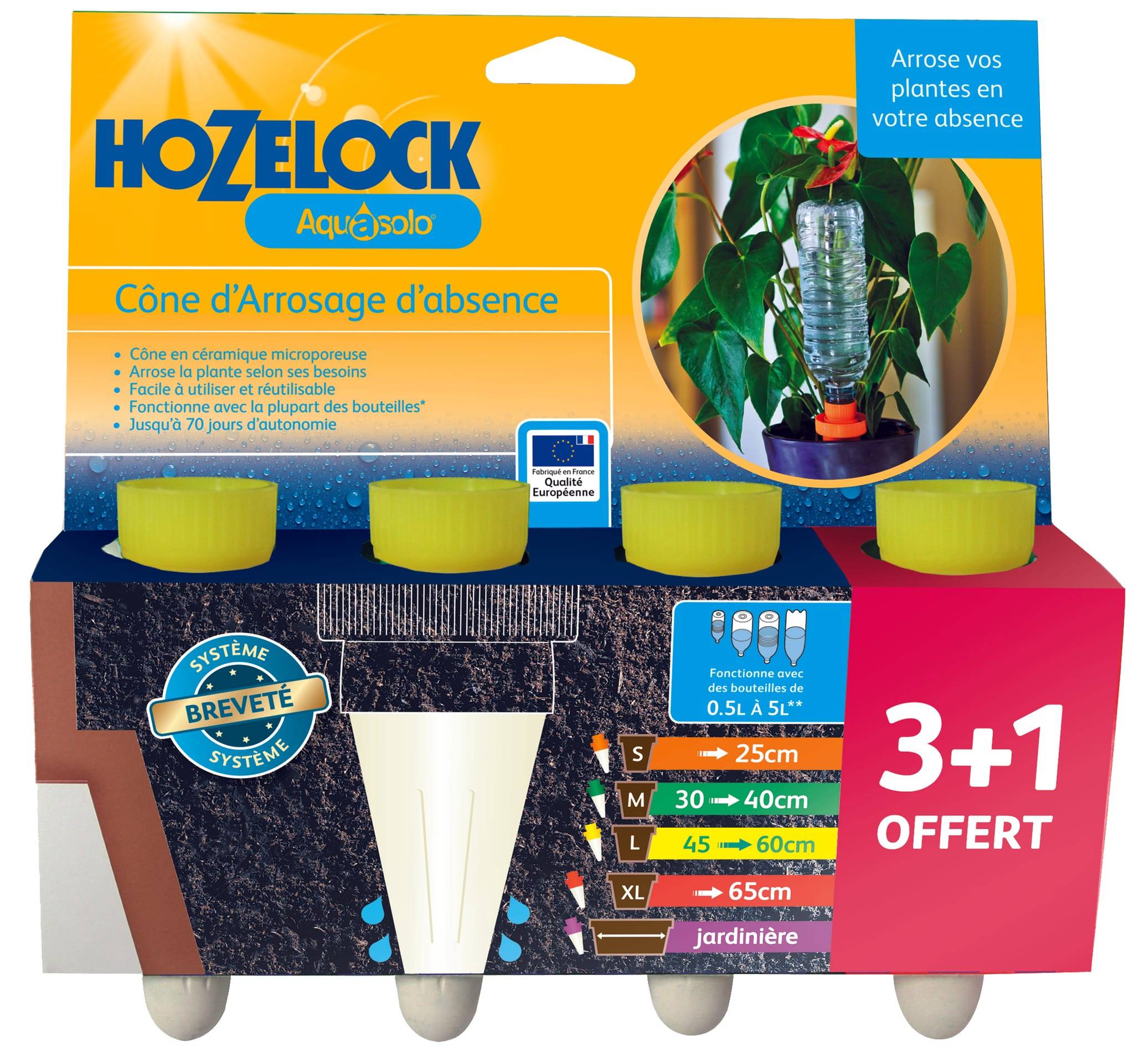 Hozelock - Cônes Arrosage Absence Céramique Jaune Taille L Pack 4 – AQUASOLO - Image 2