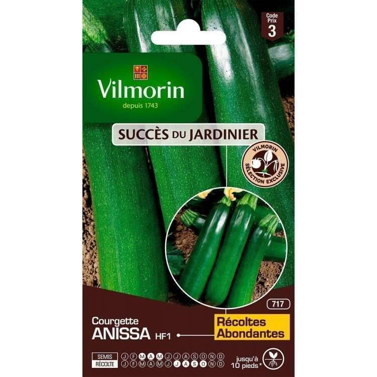 Vilmorin - Courgette Anissa HF1 serie 3 sachet graines 3 g - Vilmorin - Image 1