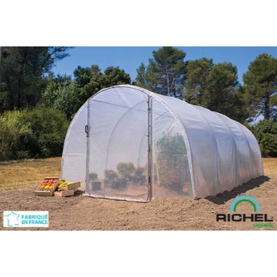Richel Serre - Serre maraîchère 18m² pied droit 2 portes acier galvanisé PE L. 6 x l. 3 x H. 2 m – Richel serre - Image 3